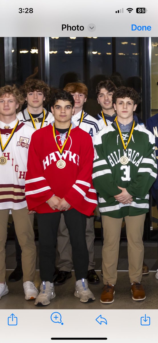 Bruins Sportsmanship Winner Garo Gebeyan representing Merrimack Valley Dual County League