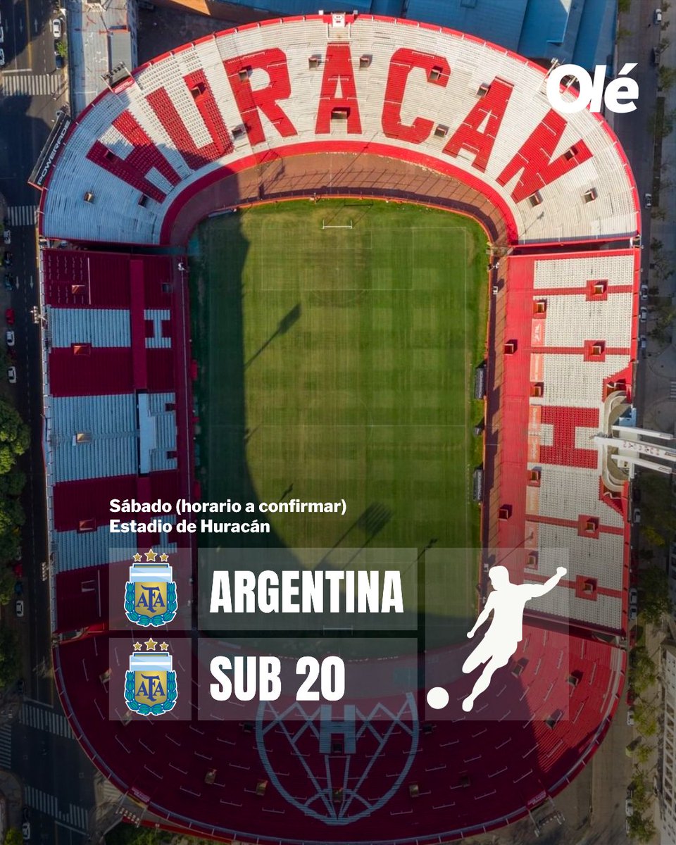 DiarioOle's tweet photo. VAMOS TODOS 🇦🇷❤️

Scaloni anunció un encuentro amistoso para el próximo sábado en Huracán (horario a confirmar) entre la Selección Mayor y la Sub 20

Todo lo recaudado será donado al hospital Penna, ubicado en Bahía Blanca y seriamente afectado por la tragedia https://t.co/xNeK71Wtu8