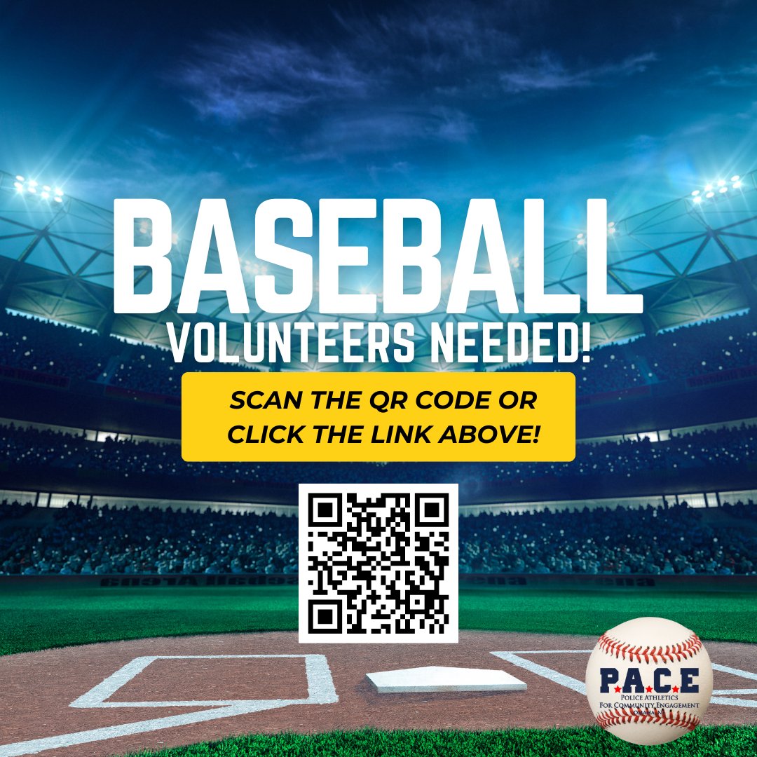 We are looking for baseball volunteers! Come join our amazing crew of passionate volunteers to provide FREE sports to area youth! ⚾️ 

🔗: paceomaha.org/volunteer