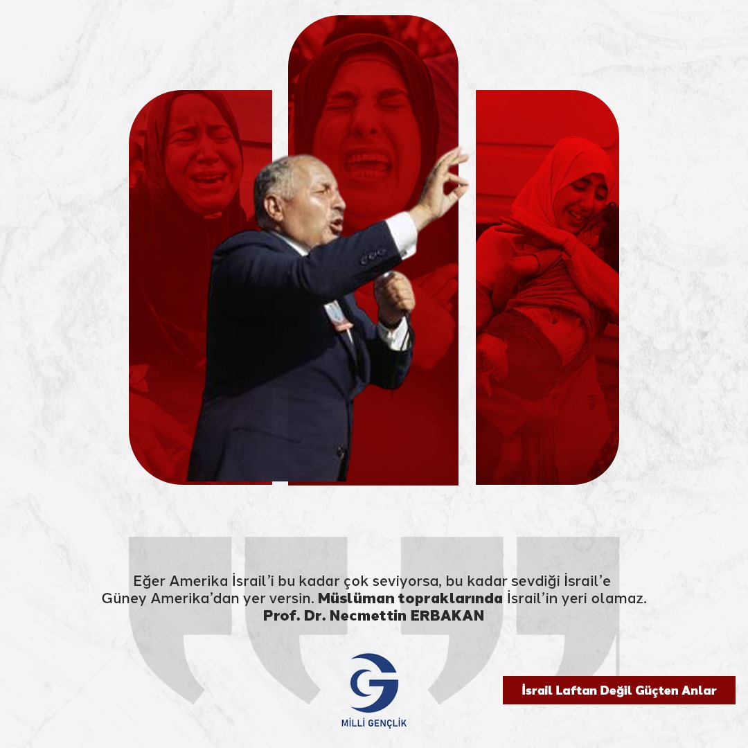 Eğer ABD İtraili bu kadar çok seviyorsa İtraile Güney amarikadan yer versin.Müslüman topraklarda İtrailin yeri olmaz.

#İsrailLaftanDeğilGüçtenAnlar
#GazzeninYanındayız
#StopGenocideInGaza
#GazzedeSoyKırımDevamEdiyor
#GazaGenocide 
#FreePalestine
#Gazze
#milligençlik