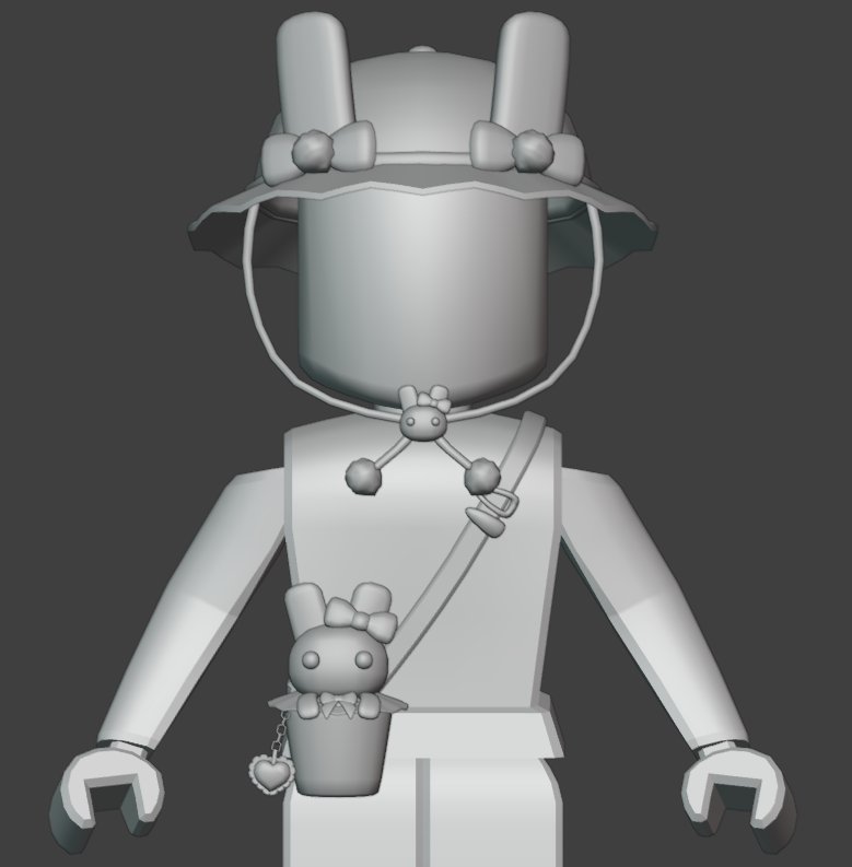 Lalaa1224's tweet image. Wip bunny set🐇#robloxshowcase #robloxmodeling #RobloxUGC
