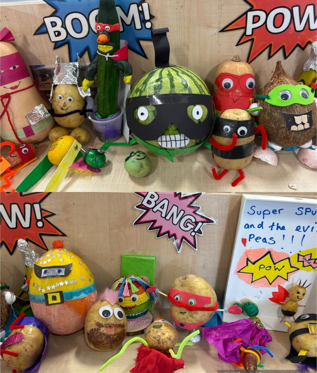 Super veggies assemble! 🥔🥕🍊 We are blown away by your creativity Reception (and your grown ups!!)