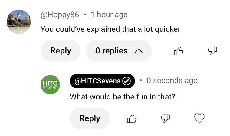 Every time I read one of these comments I make my next introduction three minutes longer just out of spite.