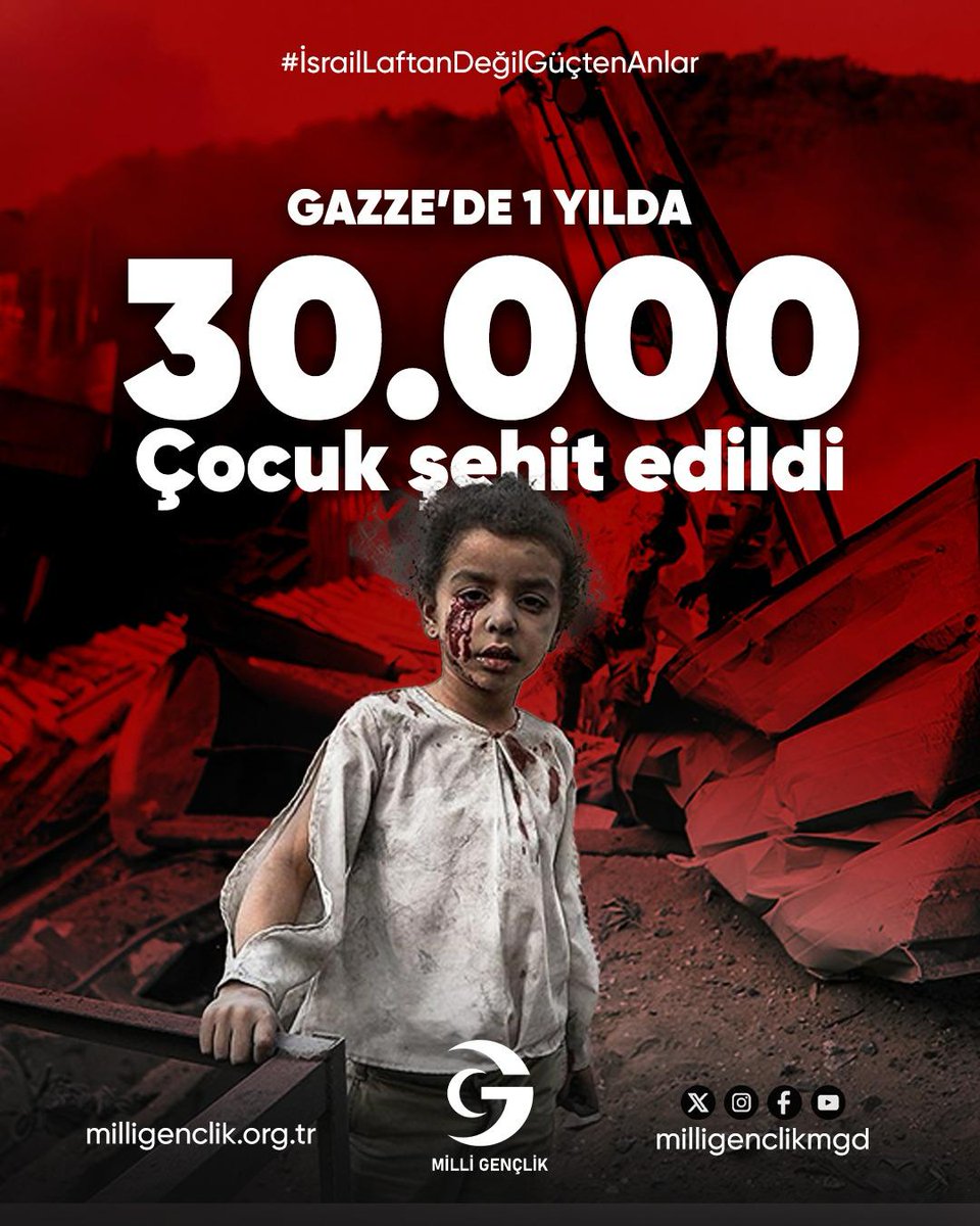#İsrailLaftanDeğilGüçtenAnlar
#GazzeninYanındayız
#StopGenocideInGaza
#GazzedeSoyKırımDevamEdiyor
#GazaGenocide 
#FreePalestine
#Gazze