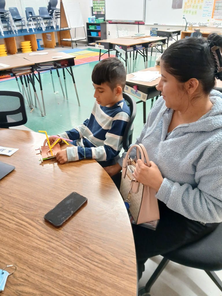 Students from Ms. V's class participated in student-led conferences. They shared strategies, data, and products. Student-led conferences increase student motivation while also keeping guardians actively involved. Shout out to Ms. V and her class for increased leadership at BEJ!