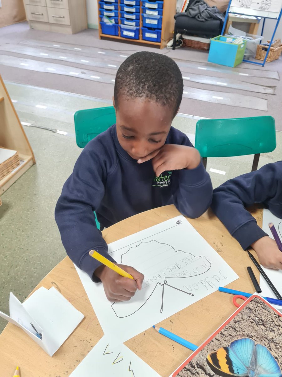 In EYFS, we have had fun reading The Hungry Caterpillar. We've been enjoying learning in all areas about butterflies. We've decorated butterflies in the creative area and transient art area. We wrote about butterflies and made patterned caterpillars.