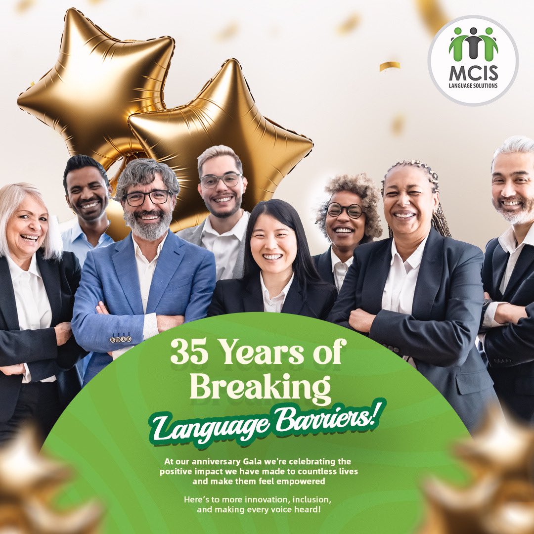 MCISLanguages's tweet image. 35 years of impact, inclusion, and breaking barriers!
As we celebrate this milestone, we look forward to a future filled with more voices being heard and lives being empowered. Here’s to the next chapter of innovation and accessibility!
#MCIS35Years #LanguageWithoutLimits