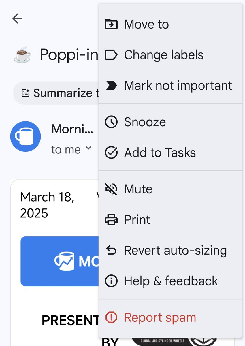 Finally got the updated menu UI in the Gmail app for Android!

Adding icons to each item in the menu really helps with readability. Every app with a big menu needs to do this!