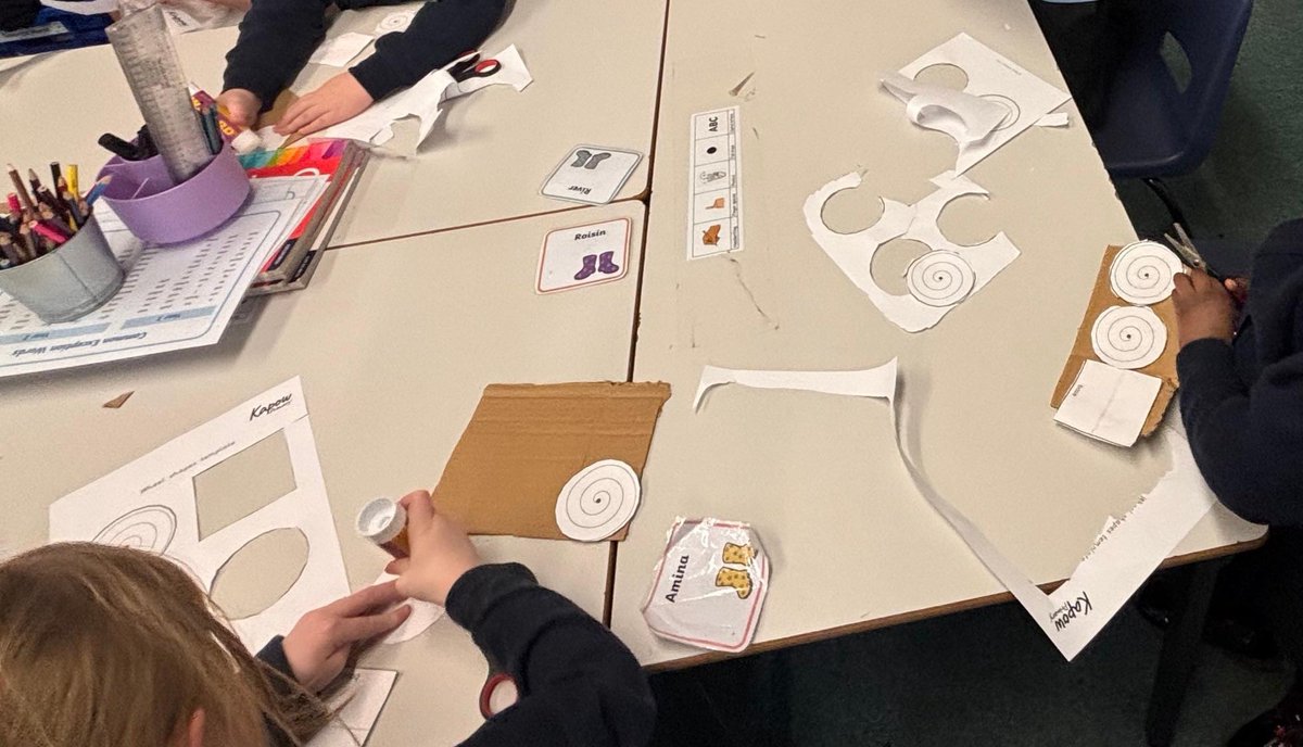 In 1/2M, we had our first trial run of making wheels attached to an axle. This was the children’s first practise before making their designs. <a href="/kapowprimary/">Kapow Primary</a>