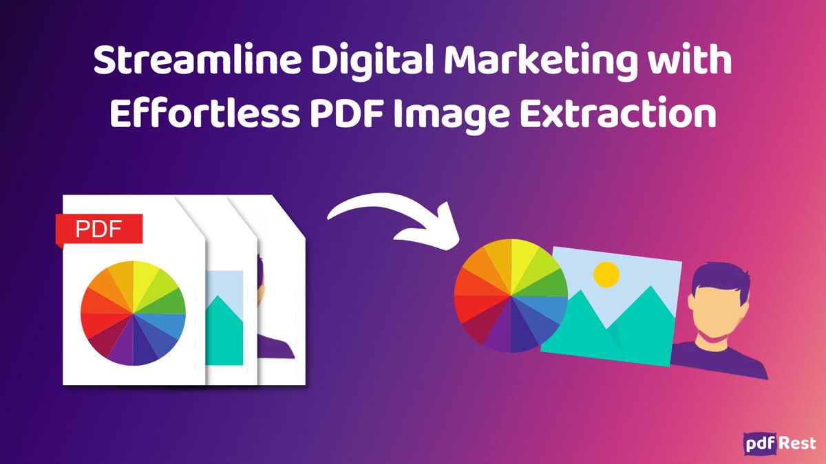 pdfRest's tweet image. Discover how @pdfRest&apos;s Extract Images API Tool automates high-quality image extraction from PDFs, enhancing your digital marketing campaigns. Save time, maintain consistency, and ensure quality with our scalable solution.

Learn more: pdfrest.com/learning/solut…
 #ImageExtraction