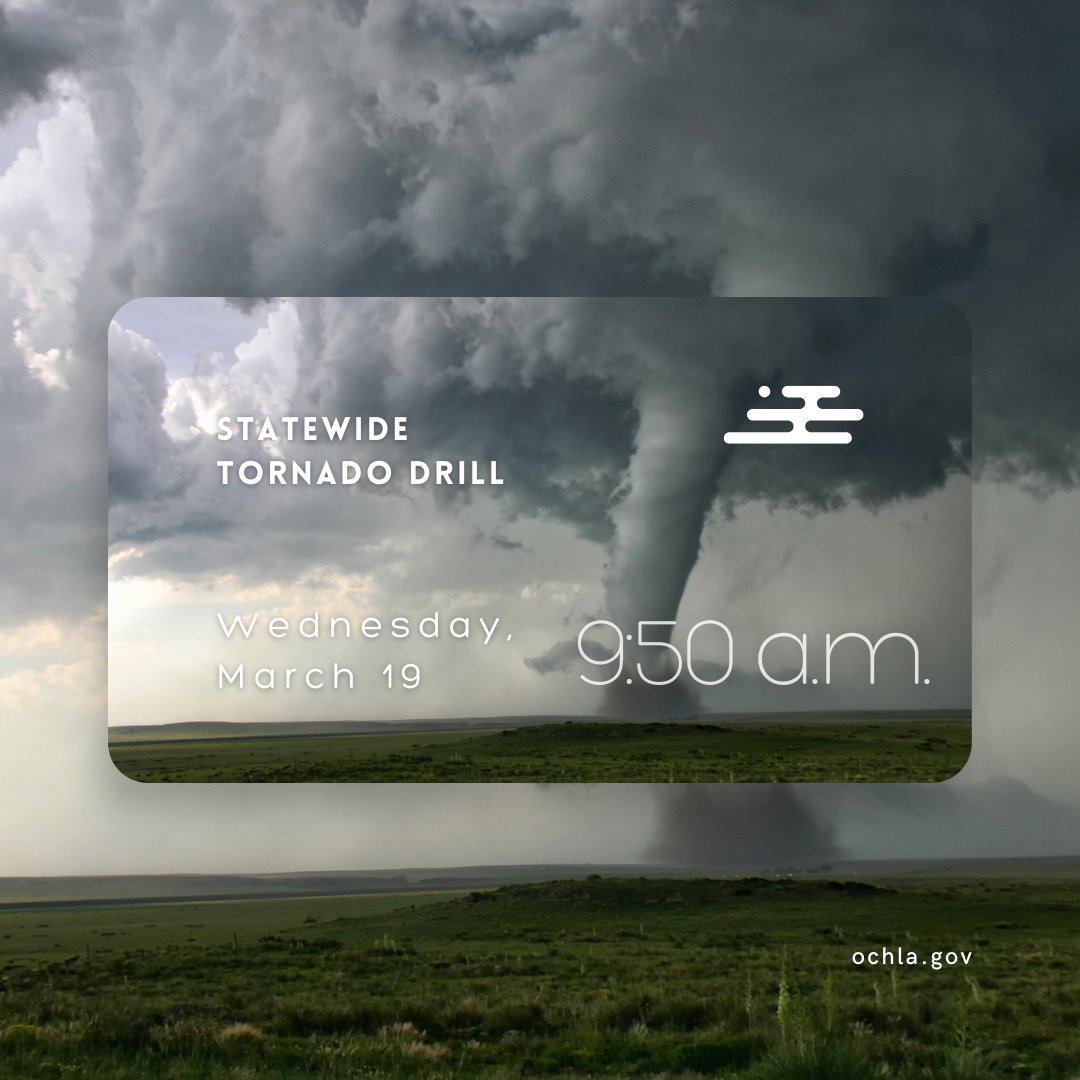 ⚠️ ¡Atención, Ohio! Simulacro Estatal de Tornado este Miércoles 🌪️⚠️

Este miércoles 19 de marzo a las 9:50 AM, se activarán las sirenas de tornado en todo el estado de Ohio como parte de un simulacro estatal de preparación ante tornados.