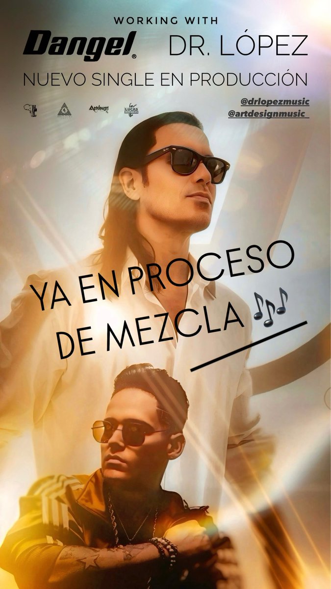 oficialdangel's tweet photo. NUEVO SINGLE EN CAMINO 🎶
DANGEL WORKING WITH DOCTOR LÓPEZ 🎧
YA EN PROCESO DE MEZCLA! 🎛️
#Dangel #cantante #español #autor #studiotime #drlopez #guitarras #urbanpop #todaviaquedanangeles #recordingvoices #recordingstudio #workingwith #smashsingle #singer #studio #oficialdangel https://t.co/sei6akFtzJ