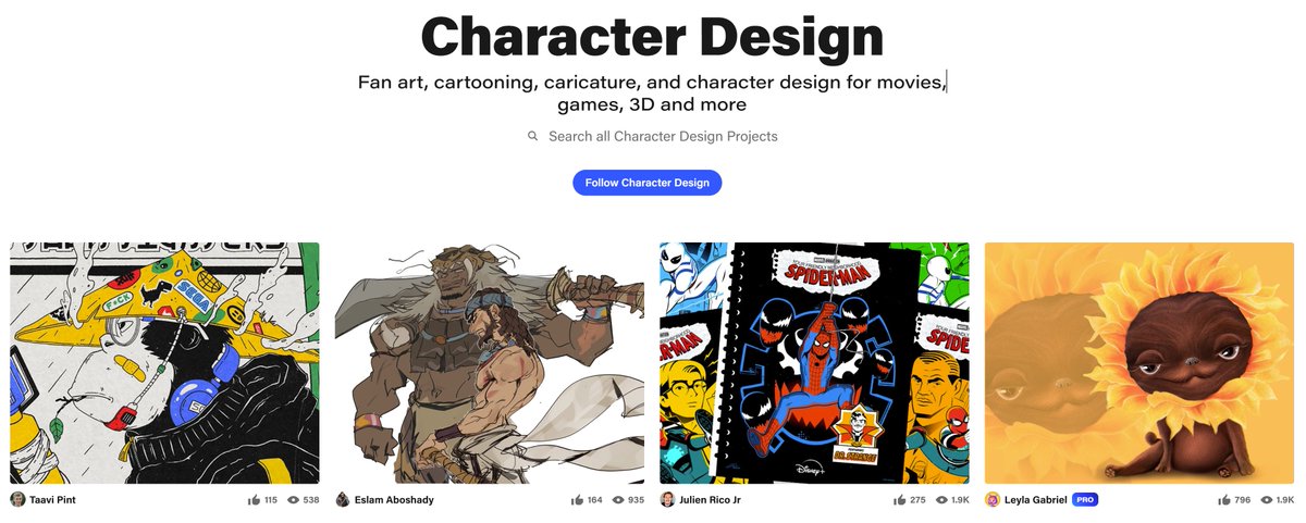 First ever feature on <a href="/Behance/">Behance</a> under character design🥹