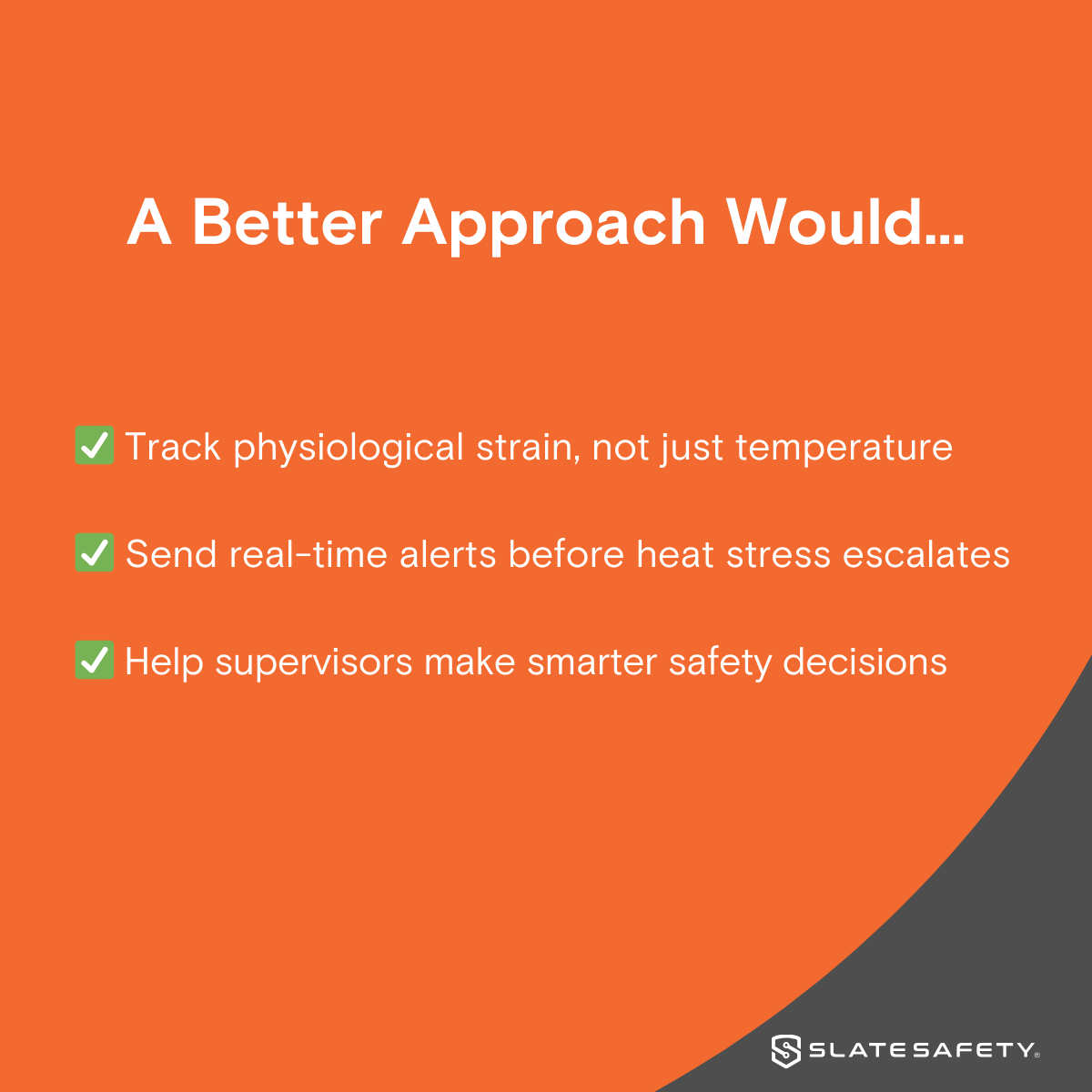 Learn why it’s time to rethink heat stress prevention and how a data-driven strategy can improve both safety and efficiency.

Read the full blog here: slatesafety.com/heat-stress-sa…

#HeatStress #WorkerSafety #EHS #SafetyTech