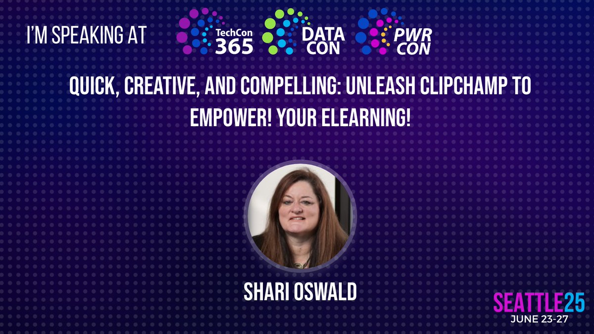 shortcutshari's tweet image. Last chance! Learn how to create impactful training videos with Microsoft Clipchamp at #M365TechCon Seattle (June 23-27). No experience? No problem! Register now and save with SHARIOSWALD! bit.ly/M365TechCon25 #TrainingTools #Microsoft365