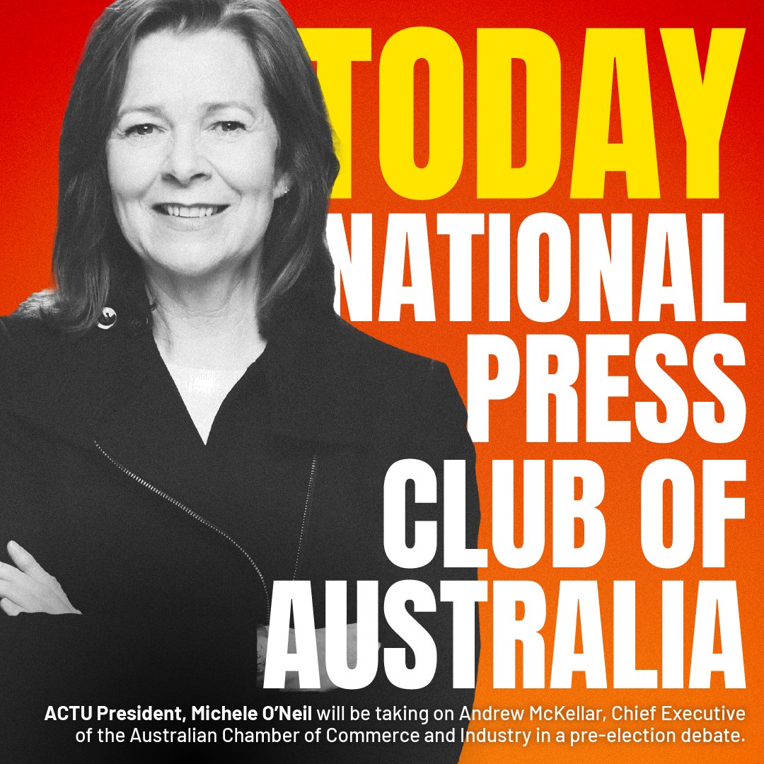 Wages are on the line this election. Tune in to the ABC today at 12.30 to see what this means for you.