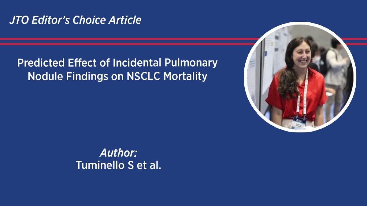 JTO & JTO CRR (@jtoonline) on Twitter photo Here, Tuminello et al. predict that identifying malignant nodules in imaging ordered for other clinical reasons can help decrease the burden of NSCLC, especially in pts who do not qualify for LDCT screening. bit.ly/41qnPHD Here, Tuminello et al. predict that identifying malignant nodules in imaging ordered for other clinical reasons can help decrease the burden of NSCLC, especially in pts who do not qualify for LDCT screening. bit.ly/41qnPHD