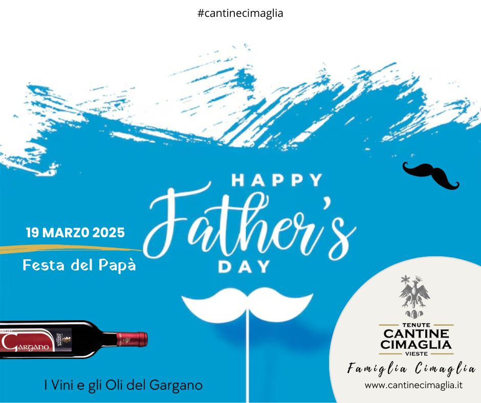 cantinecimaglia's tweet photo. 💙Buona Festa del Papà👨
Auguri di cuore #papà!
👉 https://t.co/In1KC3MgGK

#festadelpapà #cantinecimaglia #vieste #19Marzo #gargano #papàspeciale #fathersday #dad #19marzo2025 #cimaglia #family #tenutecimaglia #wine #vinidelgargano #oliodelgargano #peschici #foggia https://t.co/wZw89UDjUM