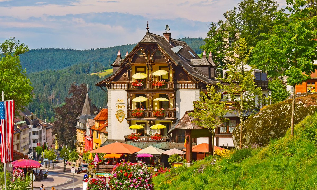 REDWRITER's tweet photo. DOGE HIKES & BLACK FOREST TREATS: HOTEL & RESTAURANT PFAFF ACCEPTS DOGECOIN IN TRIBERG, GERMANY!🌲🍰

Nestled in the heart of the Black Forest like a Grimm Fairytale, Hotel & Restaurant Pfaff in Triberg, Germany offers cozy accommodations, traditional German cuisine, and stunning hiking trails—all payable with Dogecoin. 

Indulge in their  German chocolate cakes, a Schwarzwälder specialty, and explore the magical Black Forest hikes to visit Germany's tallest waterfall right next door. https://t.co/ISCt2LO0SX

With a legacy dating back to 1882, this historic establishment brings over 140 years of hospitality to your visit.
