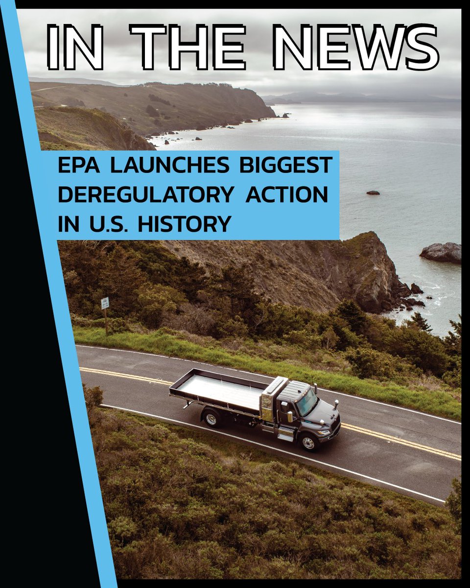 DiamondIntTrux's tweet image. The EPA has launched a series of 31 actions to reduce regulatory burdens across energy, transportation, and manufacturing sectors. Read the News Release: loom.ly/fq69550