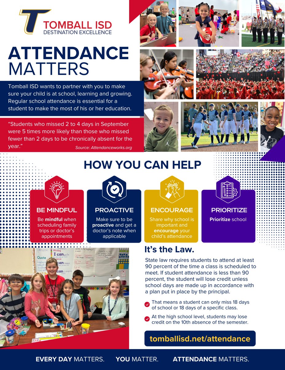 We are excited to welcome our students back in the classroom after what we hope was a well-rested Spring Break. 

Remember - Attendance Matters. 

Let's finish the 2024-2025 school year strong! #DestinationExcellence