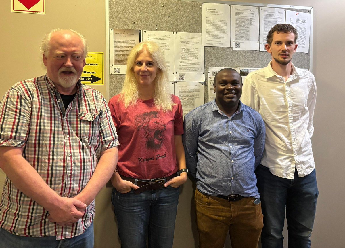 Stellenbosch History Department (@stell_history) on Twitter photo Today's event on 'Resistance & Restoration' was the first in a collaboration with <a href="/warwickuni/">University of Warwick</a>. From maties: PhD student Adson Samwel, Prof. Sandra Swart <a href="/WildPasts_/">Sandra Swart</a> & Dr Samantha Masters. From Warwick: Prof. David Anderson, PhD student Ian Caistor-Parker & Prof. Daniel Branch. Today's event on 'Resistance & Restoration' was the first in a collaboration with <a href="/warwickuni/">University of Warwick</a>. From maties: PhD student Adson Samwel, Prof. Sandra Swart <a href="/WildPasts_/">Sandra Swart</a> & Dr Samantha Masters. From Warwick: Prof. David Anderson, PhD student Ian Caistor-Parker & Prof. Daniel Branch.