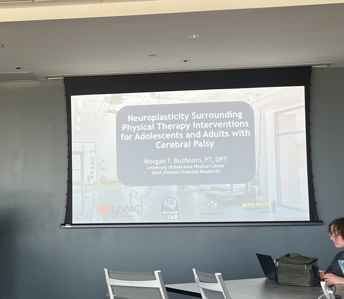 HannahWhit24's tweet photo. I attended the CU PT Department Seminar Series where Dr. Busboom presented on Neuroplasticity surrounding PT Interventions for Adolescents and Adults with Cerebral Palsy. Attending this presentation was very beneficial to see what research is being done with patients with CP. https://t.co/xSKL2o9wyB