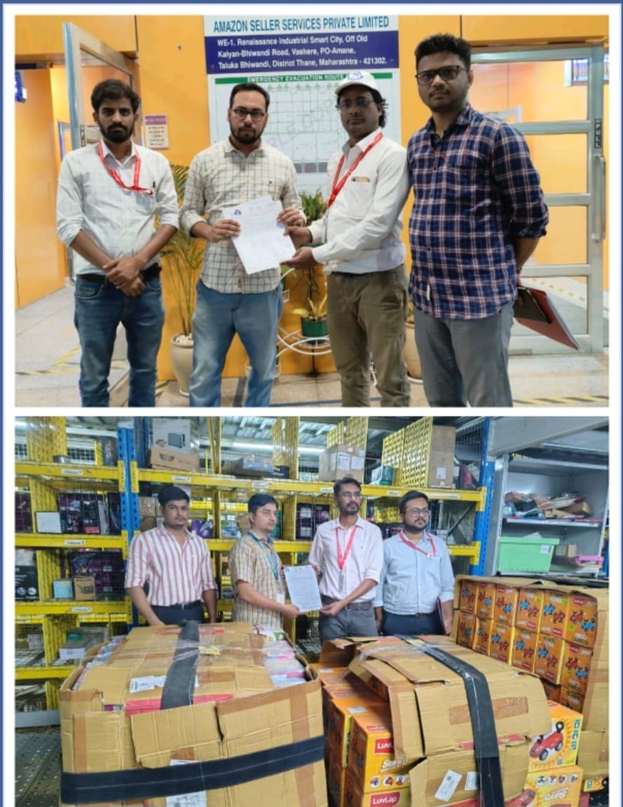 Mumbai: The Bureau of Indian Standards (BIS) conducted a raid on Amazon Seller Services and Flipkart’s subsidiary, Instacart Services, in Bhiwandi, Thane. During the operation, BIS seized 9,985 uncertified products worth ₹3 crore from Amazon’s premises for lacking ISI