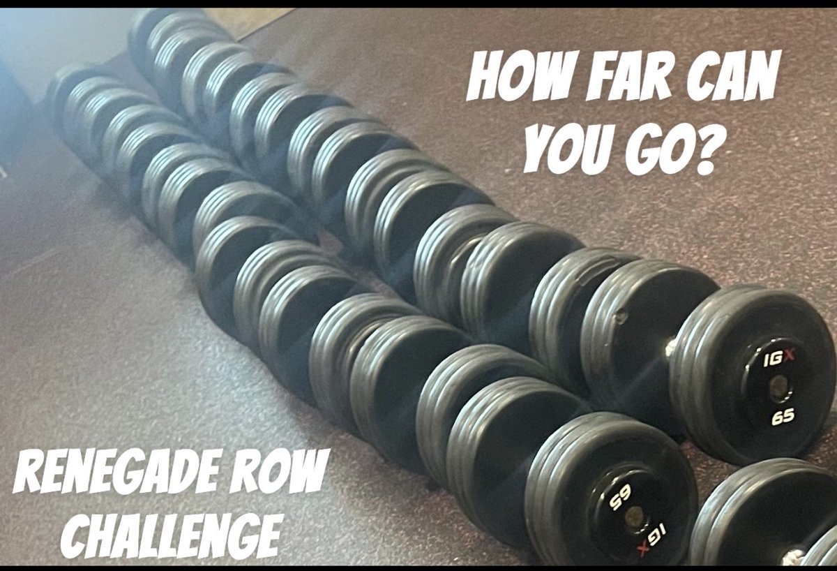 IronTribeDQ's tweet photo. ~Renegade Row Challenge~ Starting with the 5# db and ending on the 100#, Noah Siefert completed all 20 sets, to win the challenge! Lucy Milam completed 13 sets after rowing both 65# dumbbells, winning for the girls. T. Henderson and M. Grissom both completed 17 sets ( 85# db).💪 https://t.co/mLHSrSdjxp