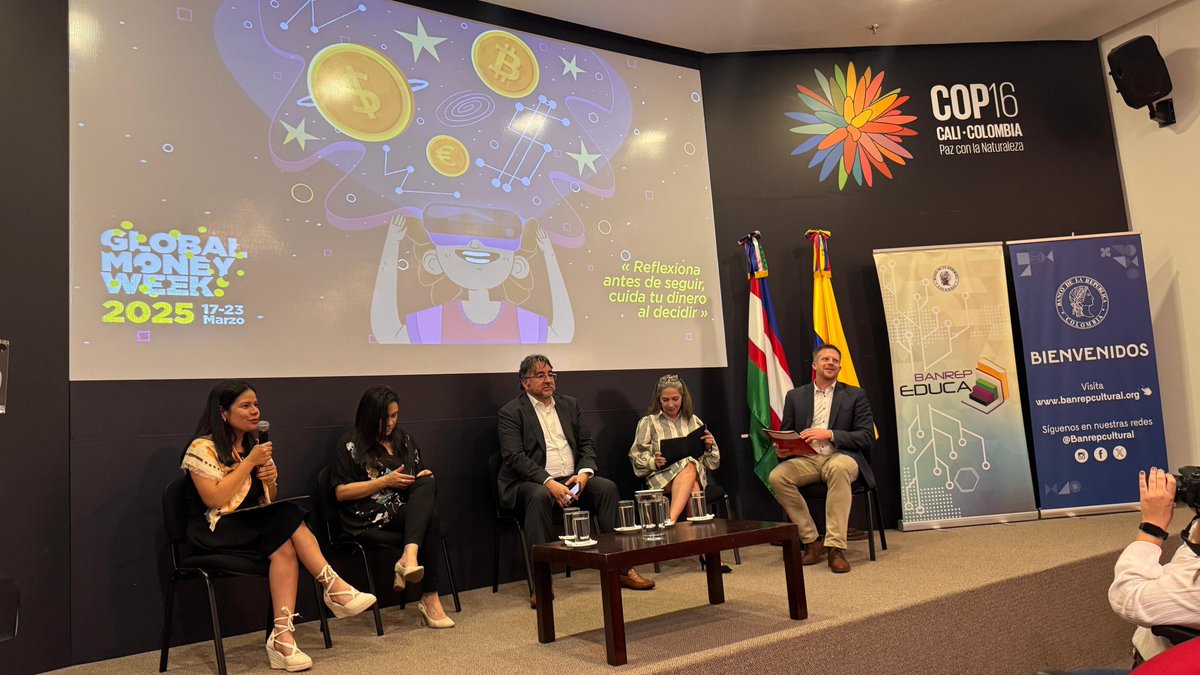 📢 ¡Estamos en la #GlobalMoneyWeek2025!

Asistimos al panel "La importancia de la educación económica y financiera desde edades tempranas" en la ceremonia inaugural, reafirmando nuestro compromiso con el bienestar financiero de los más jóvenes.

Del 18 al 20 de marzo, nos vemos