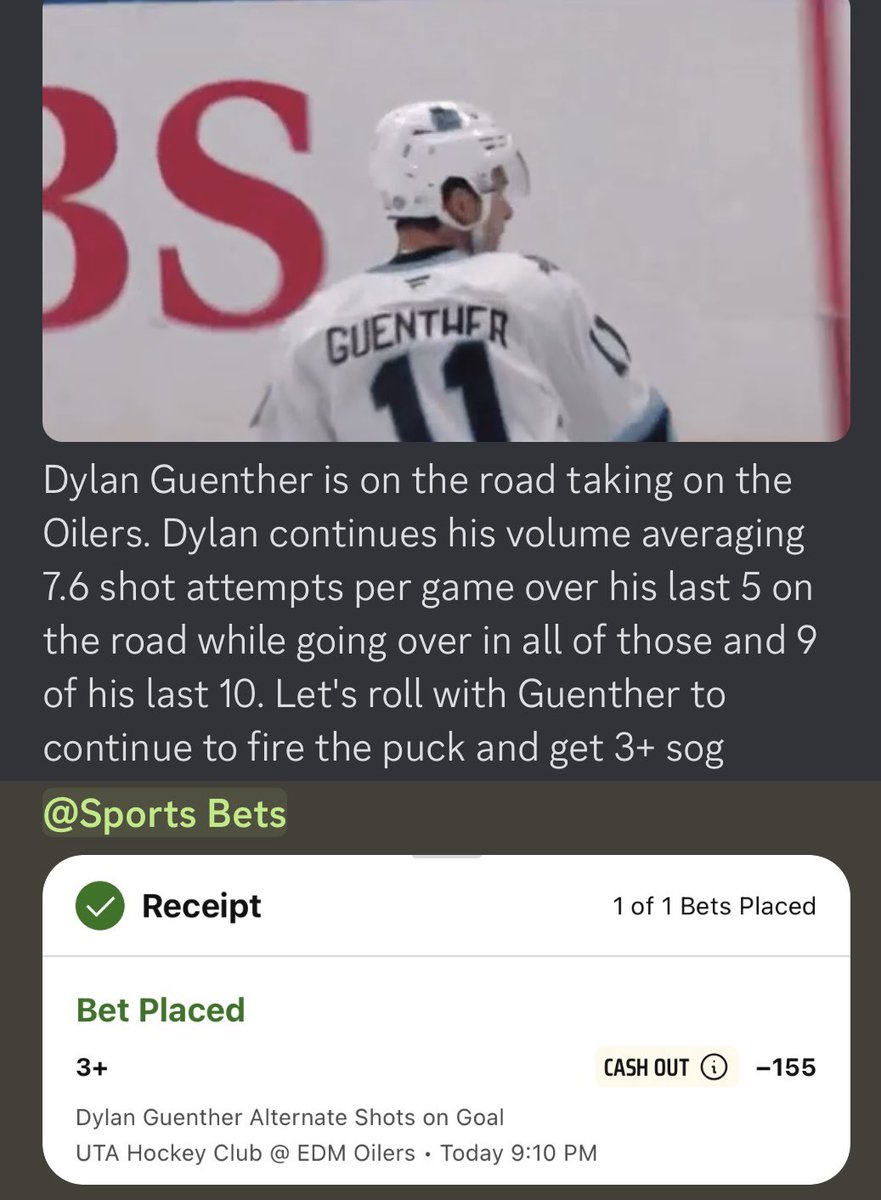 🚨Free Pick of the Day🚨

We have hit 5 of our last 6 here &amp; tonight we are going to the West Coast

Check out the writeup below posted in our discord👇🏻

🏒🥅

#DraftKings      #GamblingX #GamblingTwitter  #NHLPicks