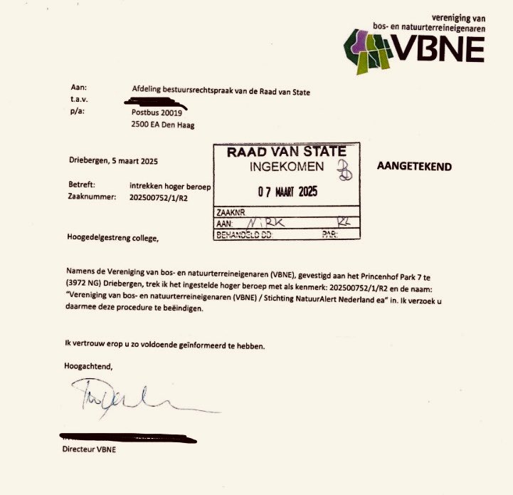 Grote doorbraak voor Nederlandse bos en #wereldprimeur - Kaalkap in Nederlandse bossen definitief van de baan! 🌳🇳🇱🥂

De lobbykoepel Vereniging van Bos- en Natuurterreineigenaren (#VBNE) heeft bekendgemaakt dat ze haar beroep tegen de uitspraak van rechtbank Gelderland, mbt.