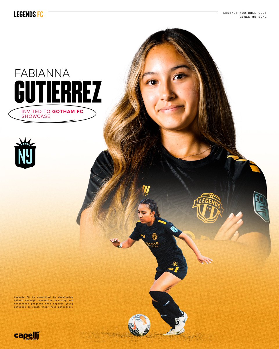 𝑰𝒏𝒗𝒊𝒕𝒂𝒕𝒊𝒐𝒏 𝑨𝒄𝒄𝒆𝒑𝒕𝒆𝒅: Fabianna Gutierrez recently attended the <a href="/GothamFC/">Gotham FC</a> showcase in New York! 🗽🙌

#legendsfc | #gothamfc