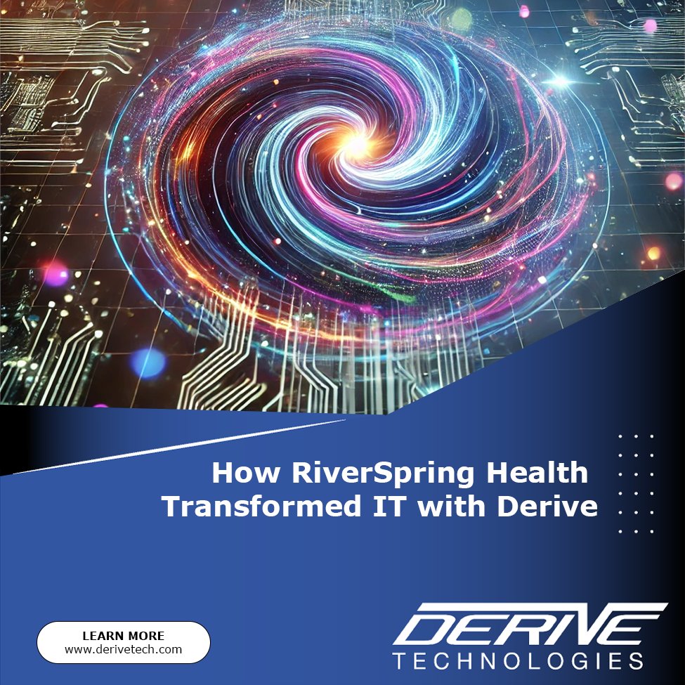 DeriveTech (@derivetech) on Twitter photo RiverSpring Health transformed from outdated IT to future-ready: "Our systems are faster, ready for enhancements, and patient data is safer than ever." 
derivetech.com/blog/the-river…
#HealthcareIT #DeriveTech RiverSpring Health transformed from outdated IT to future-ready: "Our systems are faster, ready for enhancements, and patient data is safer than ever." 
derivetech.com/blog/the-river…
#HealthcareIT #DeriveTech