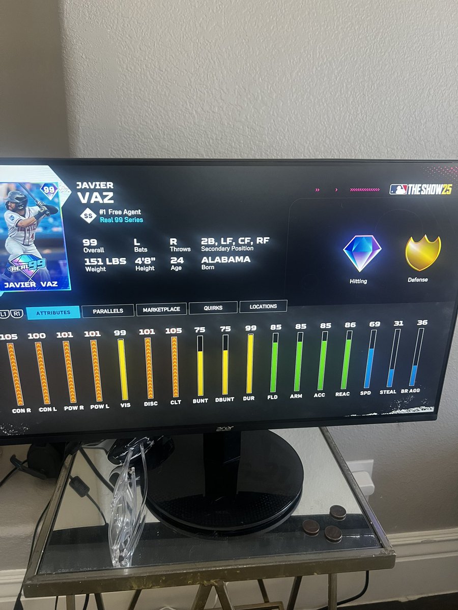 Javier Rafeal Vaz (@javiervaz8) on Twitter photo Thank you <a href="/MLBTheShow/">MLB The Show</a>. Really grateful for the boosted speed from last year ! But 4,8???? Might be kinda nasty on the game but I didn’t lose a foot of height 😔 Thank you <a href="/MLBTheShow/">MLB The Show</a>. Really grateful for the boosted speed from last year ! But 4,8???? Might be kinda nasty on the game but I didn’t lose a foot of height 😔