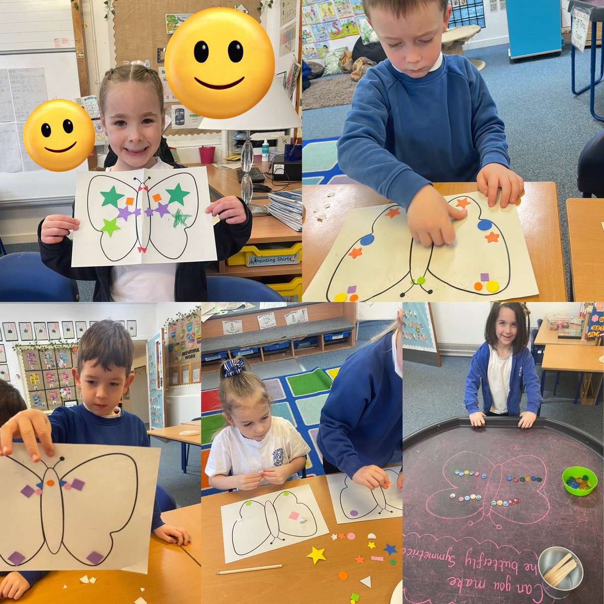 We enjoyed creating our own symmetrical butterfly patterns! 🦋😀 <a href="/antonine01/">Antonine Primary</a>