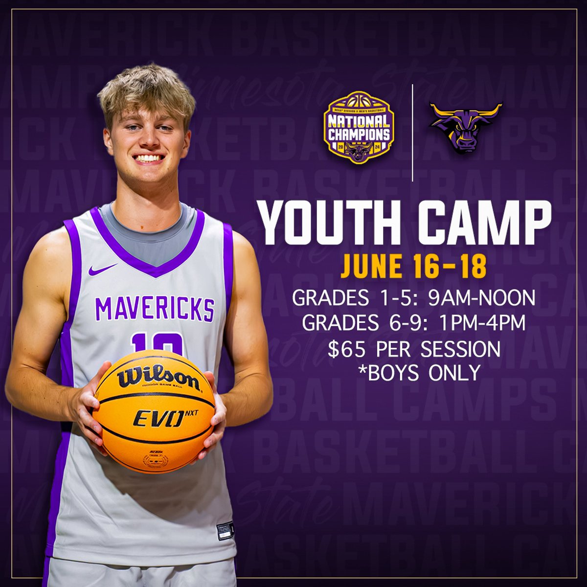 Let’s go camping! 🏕️ 

Hoop with the Mavs this summer at our annual boys youth camp June 16th-18th! Register at the link in bio today! 

🔗mbbmaverickbasketballcamps.com