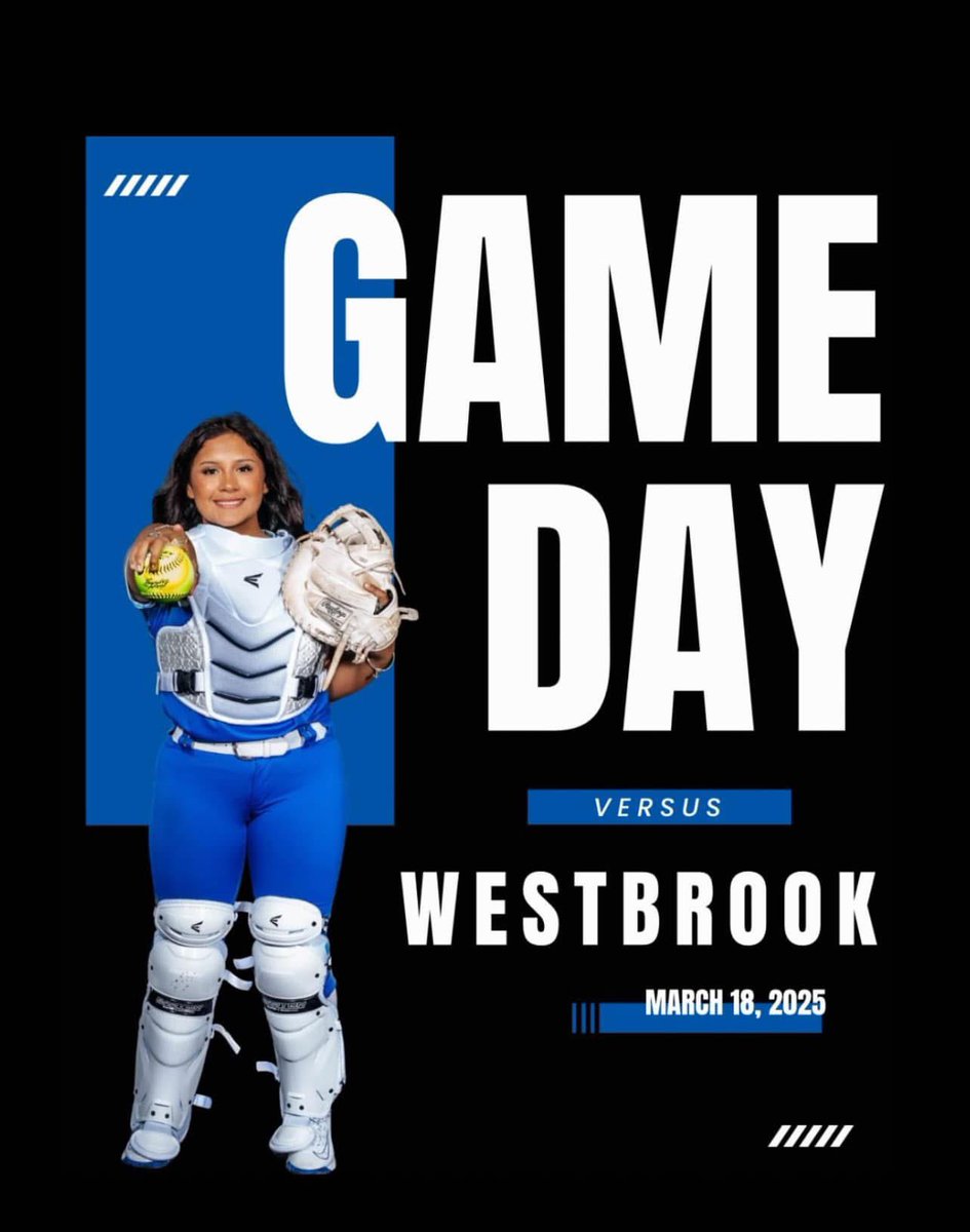 The Lady Rangers Softball Team Will Be Playing Away Tonight Against Westbrook. 
#BeBlue #GameDay