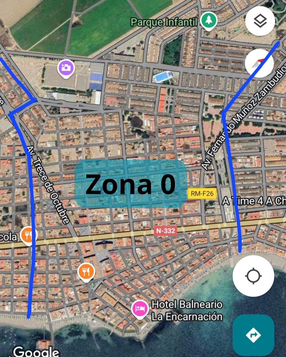 Estamos pendientes de Los Alcázares. A consecuencia de las lluvias que se han registrado en la zona alta de la cuenca vertiente, las ramblas que llegan hasta la localidad registran un caudal elevado.