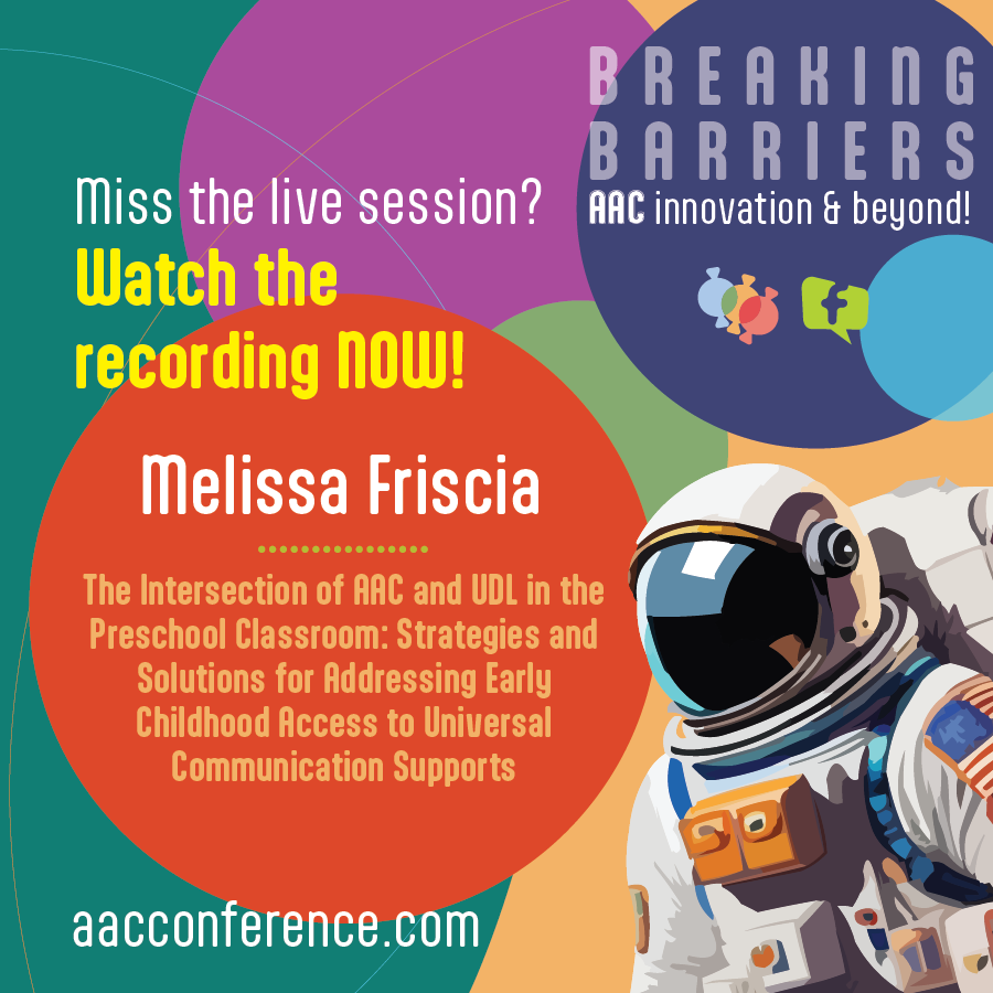 CoughDropProAAC's tweet photo. Can't wait for AAC in the Cloud 2025? Check out this session from last year's conference to hold you over! #AAC #AugmentativeCommunication #AssistiveTech #CoughDropAAC #ForbesAAC https://t.co/qQrd2sDC90