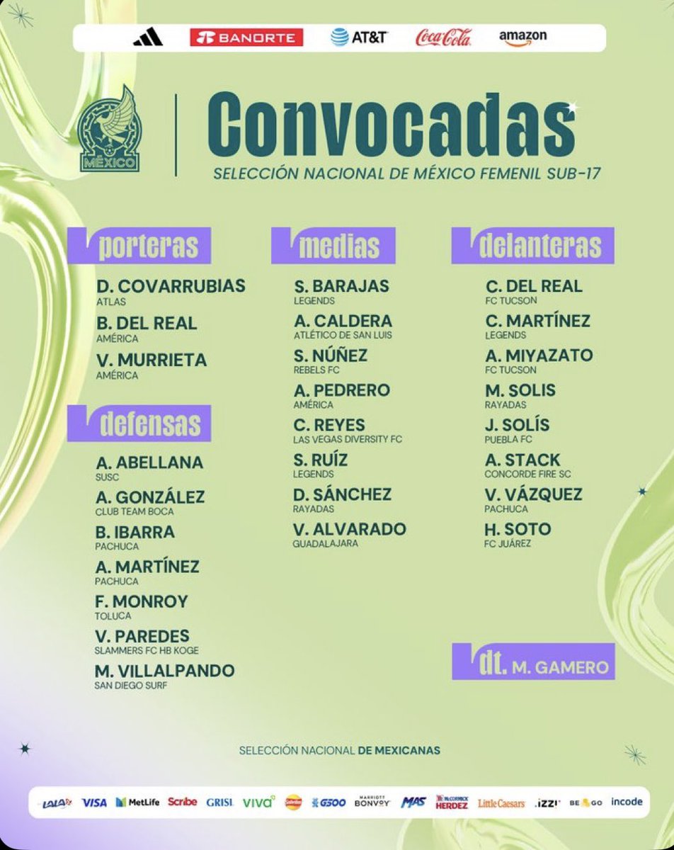 Congratulations to 2008 Team Boca ECNL-RL player, Adrianna Gonzalez. 🇲🇽 ⚽️ Adrianna is heading to Mexico City for the U17 WYNT training camp. The 26 player camp is the final event before the U17 Concacaf roster is selected.  <a href="/ECNLgirls/">ECNL Girls</a> <a href="/TheECNL/">The ECNL</a> <a href="/CityBocaRaton/">City of Boca Raton</a> <a href="/pbcgov/">Palm Beach County</a>
