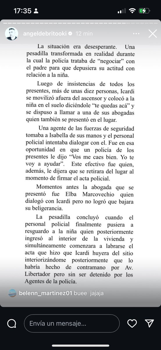 elejercitodelam's tweet image. Wanda sobre lo sucedido el Viernes