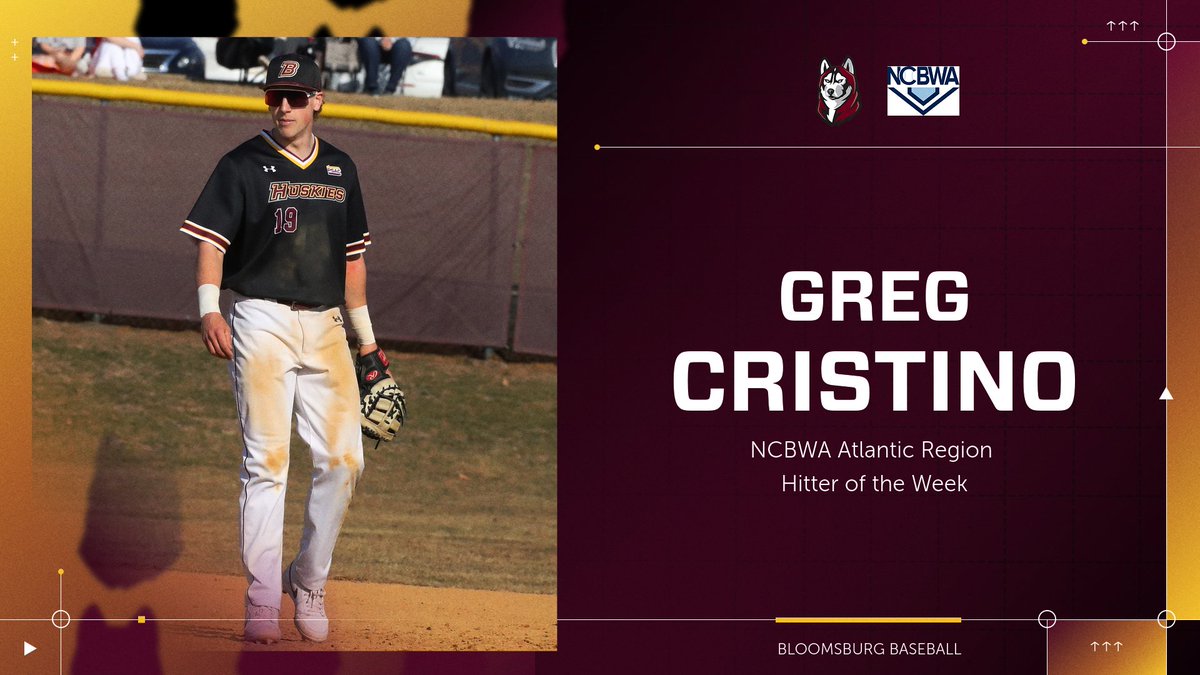 ⚾️: The accolades keep coming! Greg Cristino adds NCBWA Atlantic Region Hitter of the Week to his list of awards this week! 👏 

📰: bit.ly/3DRJ23U

#Unleashed