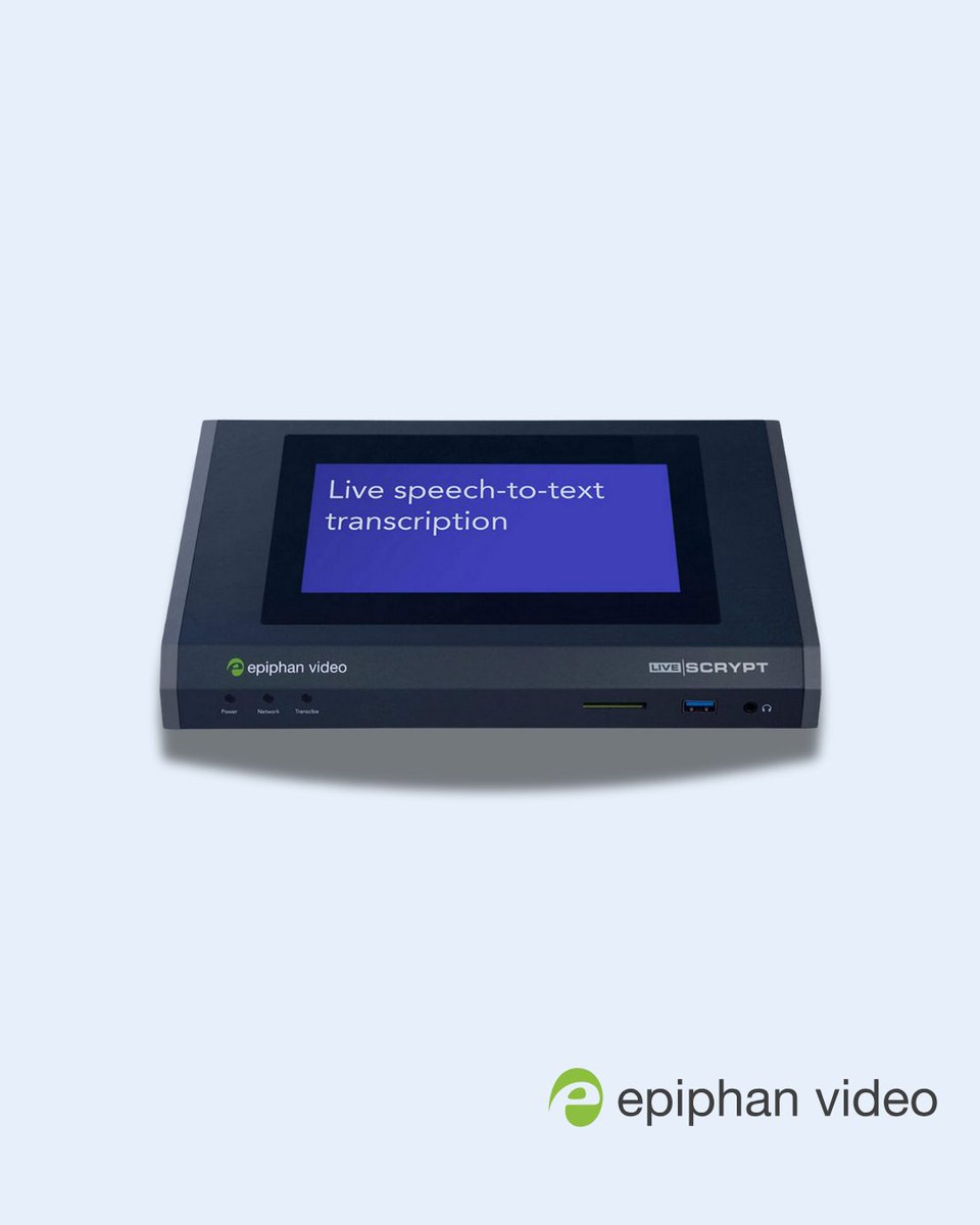 GenCommHQ's tweet image. Introducing LiveScrypt from our friends over @epiphanvideo !!

If you&apos;re interested in upgrading your conference room with LiveScrypt, contact us at sales@gencomminc.com.

#gencomm #sales #av