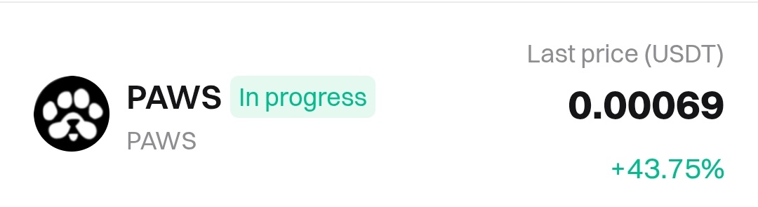 FreeAirdrops099's tweet image. $PAWS Airdrop Update 🐾

Follow for more updates
t.me/FreeAirdrops099

- 🐾 PAWS Pre Market Price Pumped 43% 📈

BINANCE +OKX Effect 💯

❤️ Like 🔁 Repost
#Paws #pawsupdate #Airdrop #Update #Listing #PawsOnBinance #pawsAirdrop