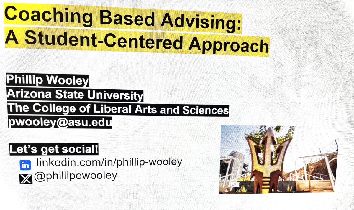 Phillip Wooley (@phillipewooley) on Twitter photo Very engaging participants <a href="/ASU/">Arizona State University</a>  2025 Community for Advising  and Student Support Conference. First time on the beautiful <a href="/asupoly/">ASU Polytechnic</a> campus. <a href="/ASUTheCollege/">The College of Liberal Arts and Sciences</a> Very engaging participants <a href="/ASU/">Arizona State University</a>  2025 Community for Advising  and Student Support Conference. First time on the beautiful <a href="/asupoly/">ASU Polytechnic</a> campus. <a href="/ASUTheCollege/">The College of Liberal Arts and Sciences</a>