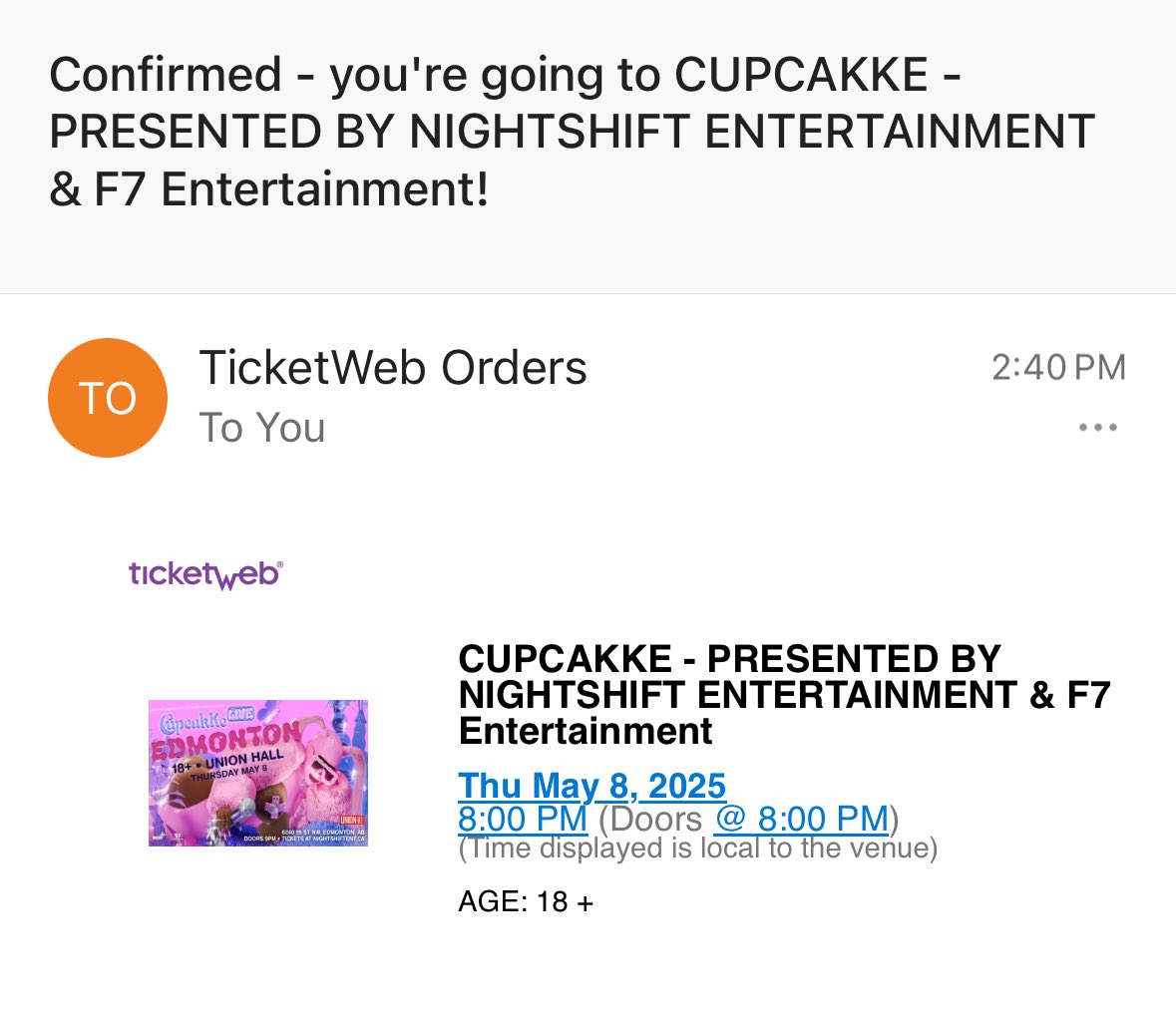 minch_19's tweet photo. Why am I crying??? 😭😍🥹 Maybe because I finally get to see my hero in real life @CupcakKe_rapper https://t.co/v14TuTXu5B