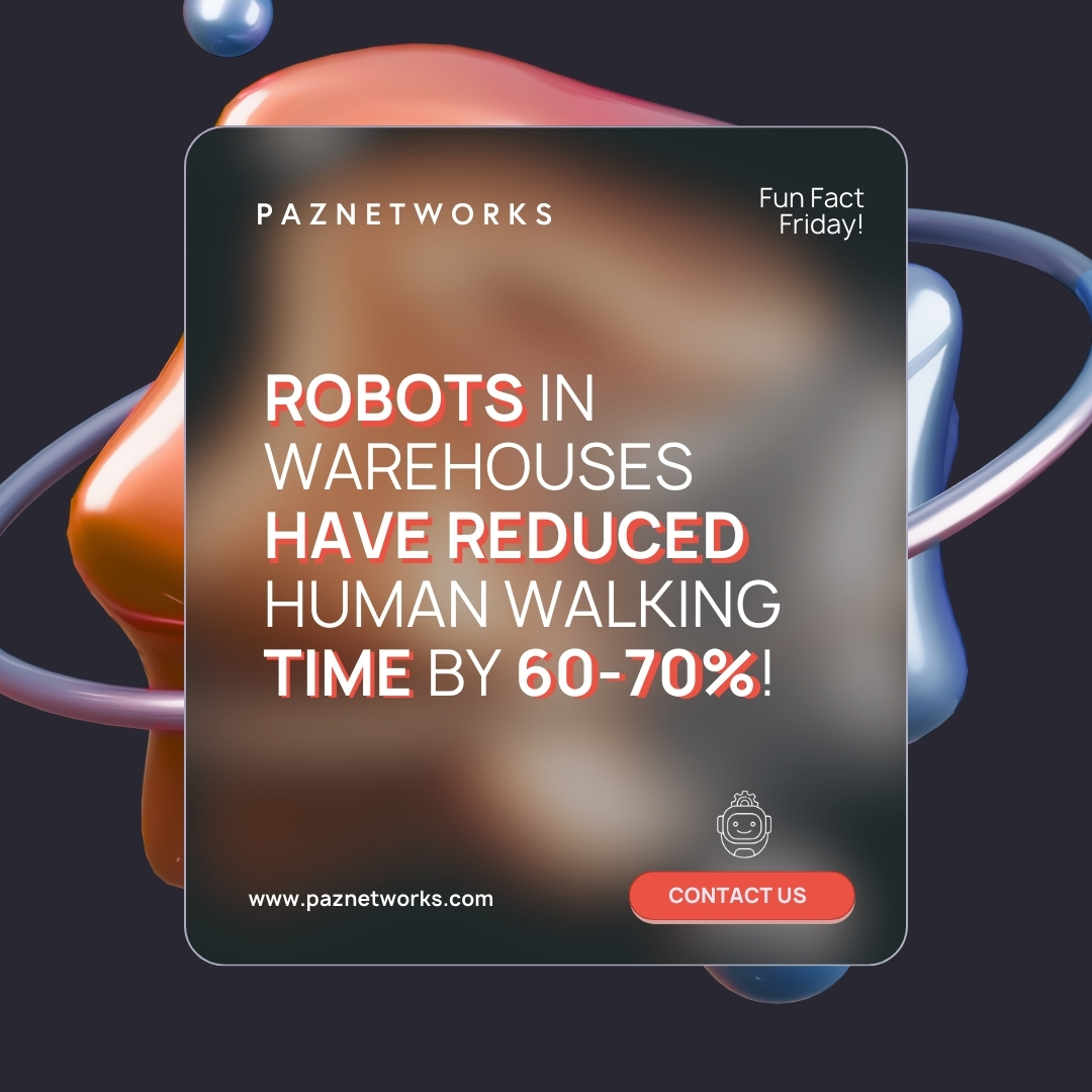 PazNetWorks's tweet photo. 🤖 Fun Fact Friday:
Automation is revolutionizing industries, and we’re here to bring innovation to your business with IoT and AI solutions.
Let’s build smarter systems together: https://t.co/ljTA8IxCef
#TechFacts #Innovation #PazNetworks https://t.co/xAm6OMBG7b