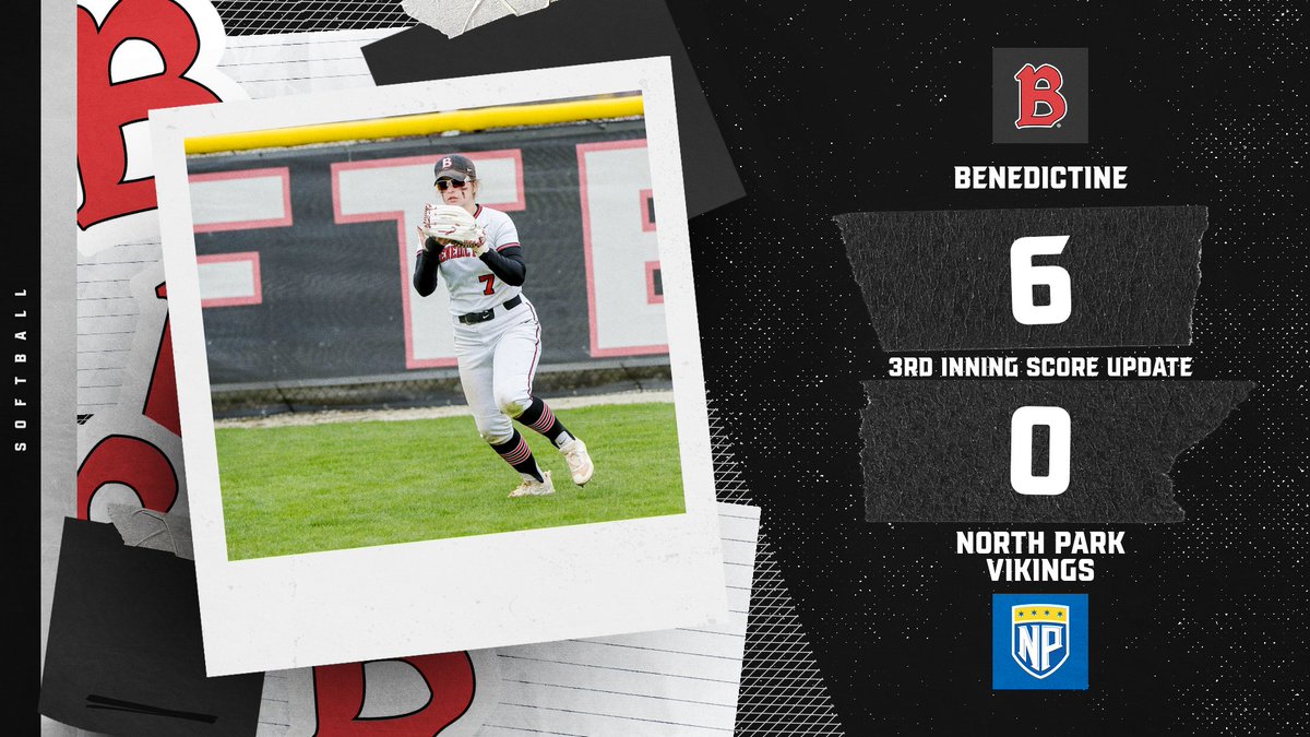 Benedictine softball leads by 6 after the third inning