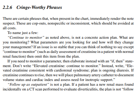 Phrases to avoid if you want your notes to make sense.
#kittlesonrules
Mastering the Art of Patient Care
link.springer.com/book/10.1007/9…